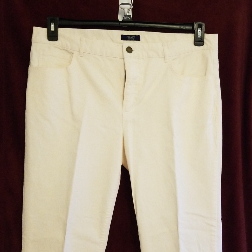 Champs Ivory Corduroy Size 16